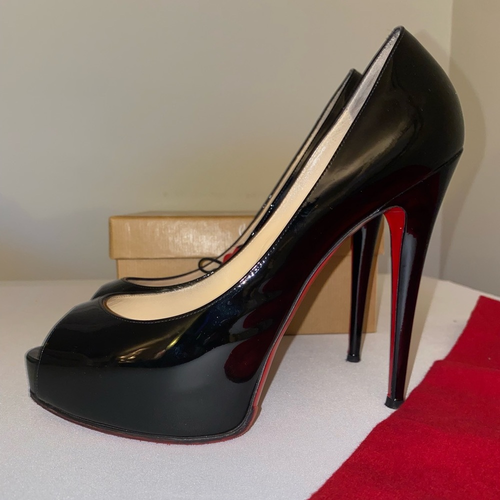 Christian Louboutin Vendome 120 mm Black Patent